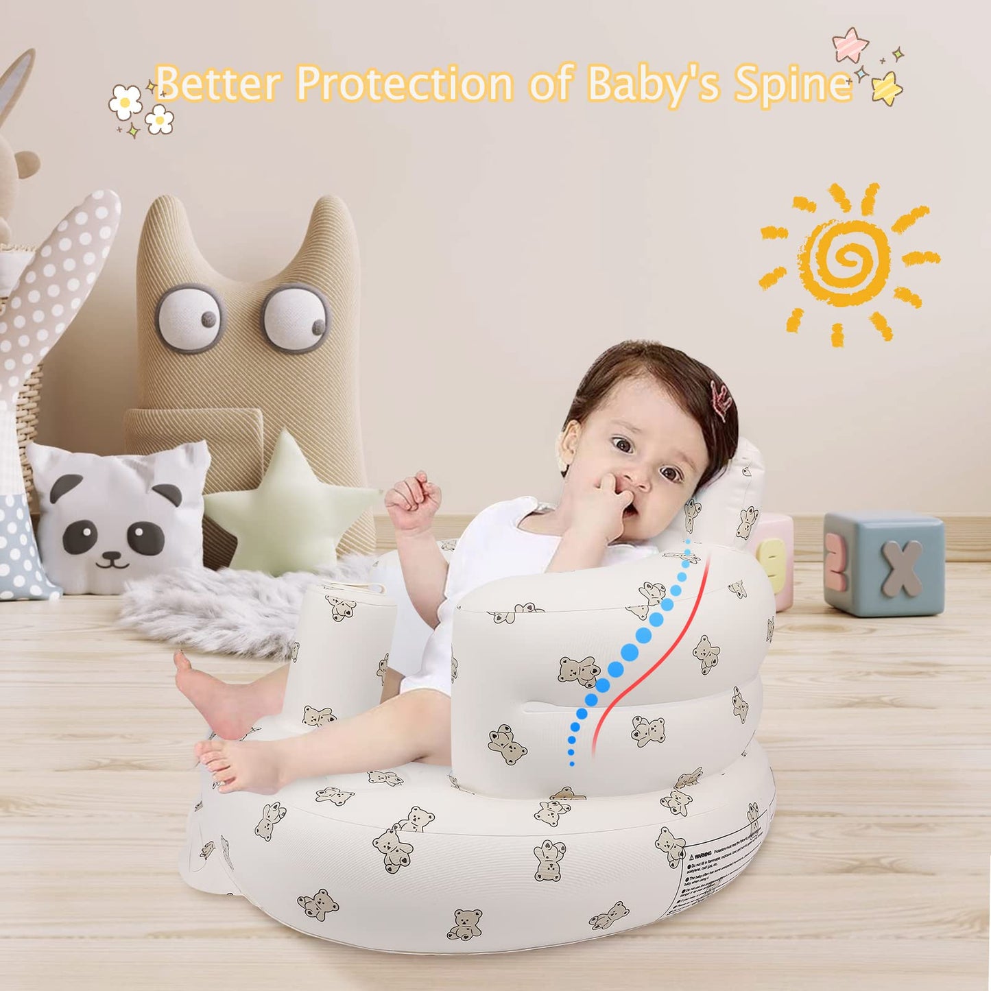 Inflatable Baby Seat for 3-36 Months Babies