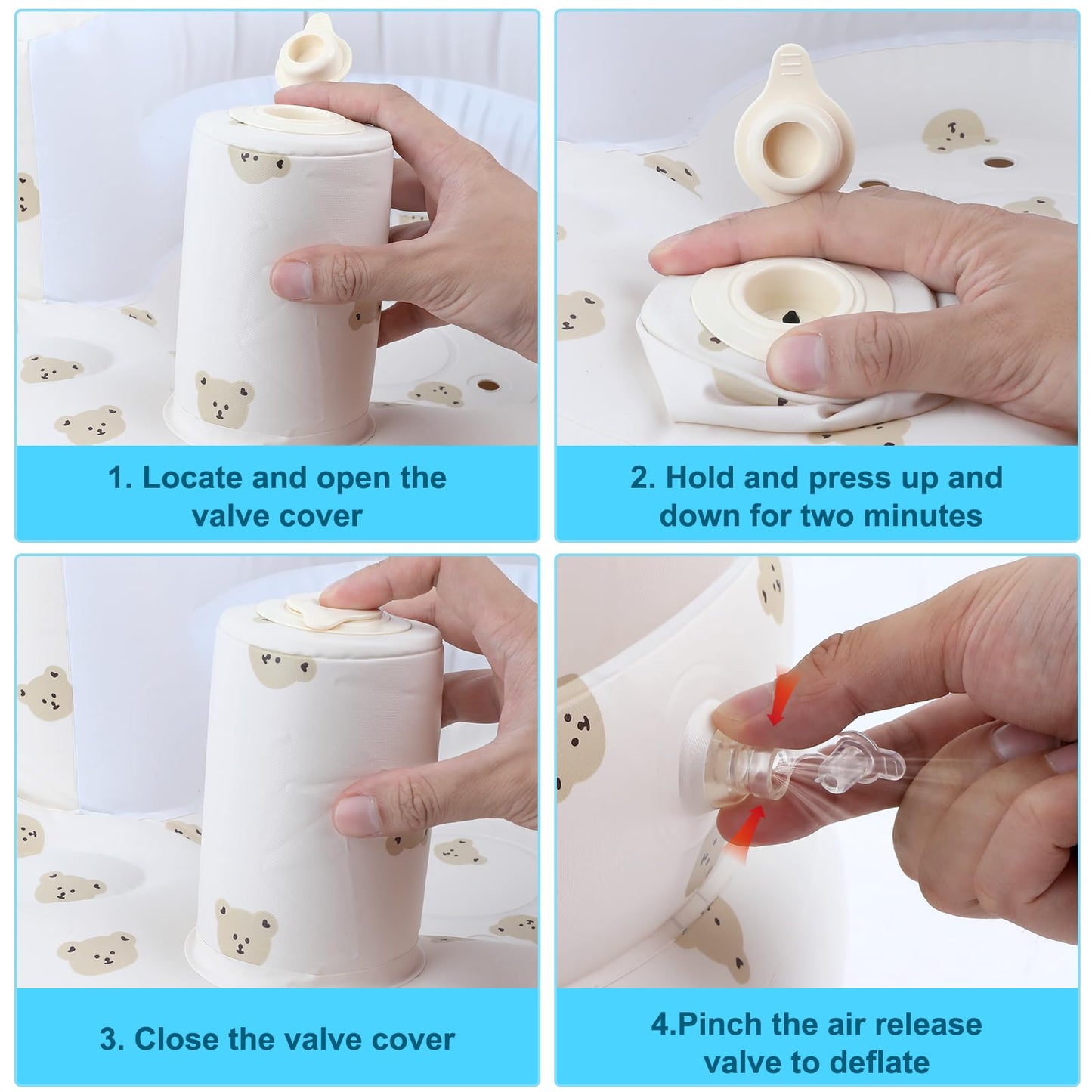 Inflatable Baby Seat for 3-36 Months Babies